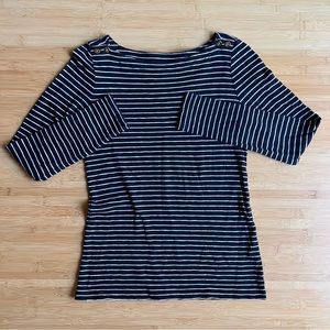 J Crew boat neck 3/4 sleeve tee - XS